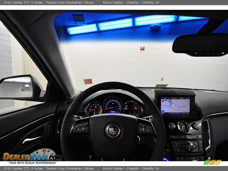 2010 Cadillac CTS -V Sedan Thunder Gray ChromaFlair / Ebony Photo #22