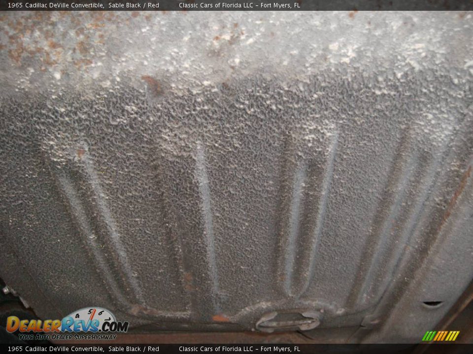 1965 Cadillac DeVille Convertible Sable Black / Red Photo #17