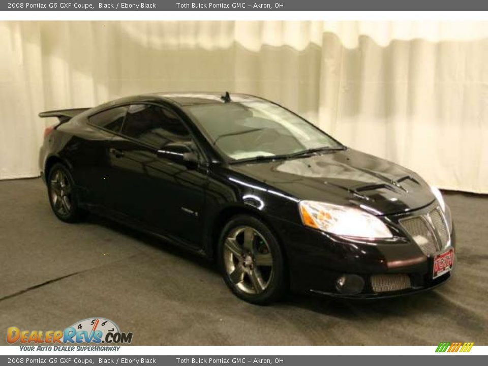 2008 Pontiac G6 GXP Coupe Black / Ebony Black Photo #1