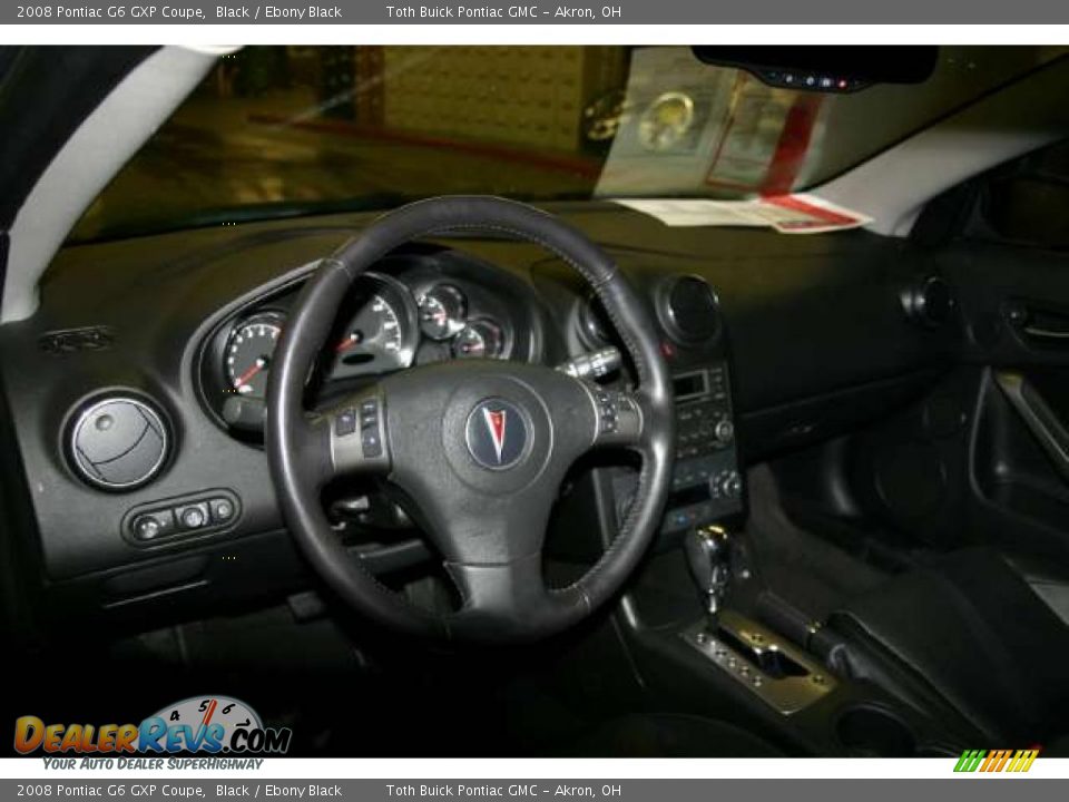 2008 Pontiac G6 GXP Coupe Black / Ebony Black Photo #8