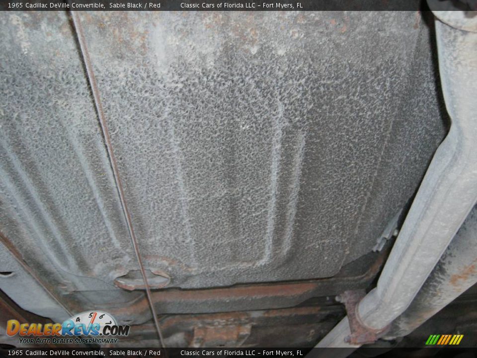 1965 Cadillac DeVille Convertible Sable Black / Red Photo #18