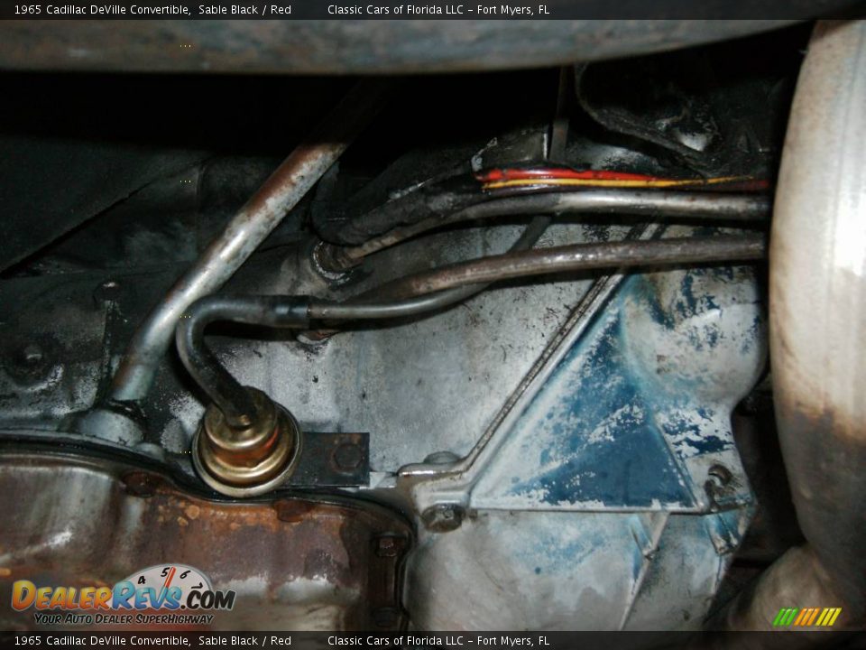 1965 Cadillac DeVille Convertible Sable Black / Red Photo #24