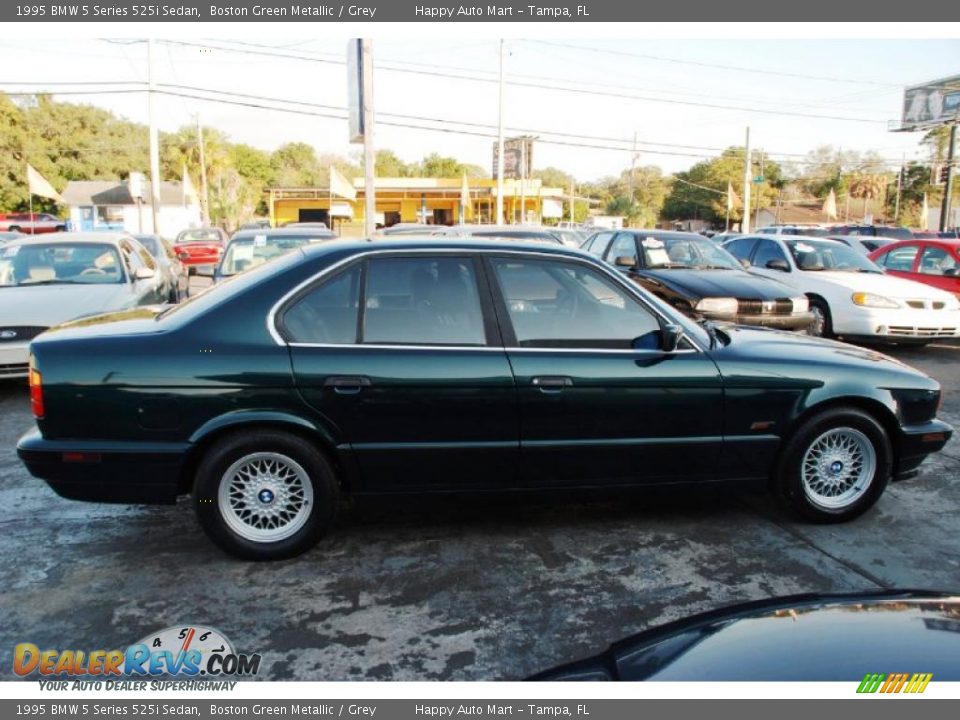 1995 BMW 5 Series 525i Sedan Boston Green Metallic / Grey Photo #5