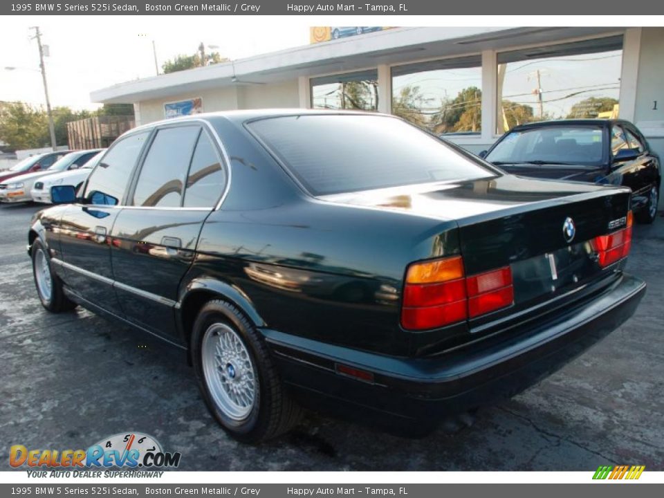 1995 BMW 5 Series 525i Sedan Boston Green Metallic / Grey Photo #8