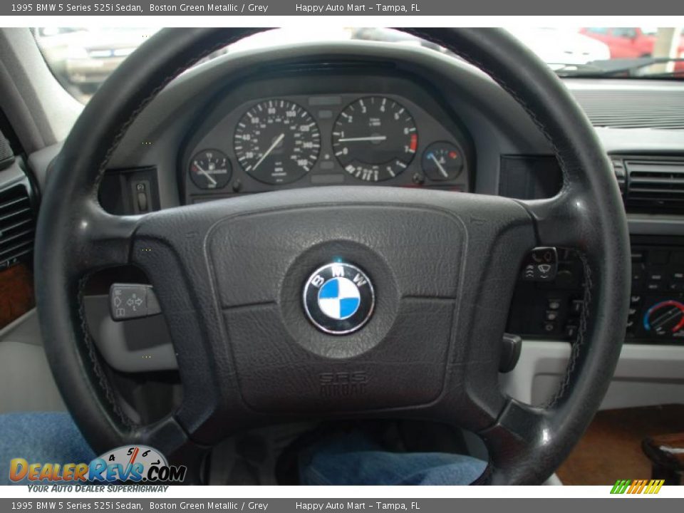 1995 BMW 5 Series 525i Sedan Boston Green Metallic / Grey Photo #15