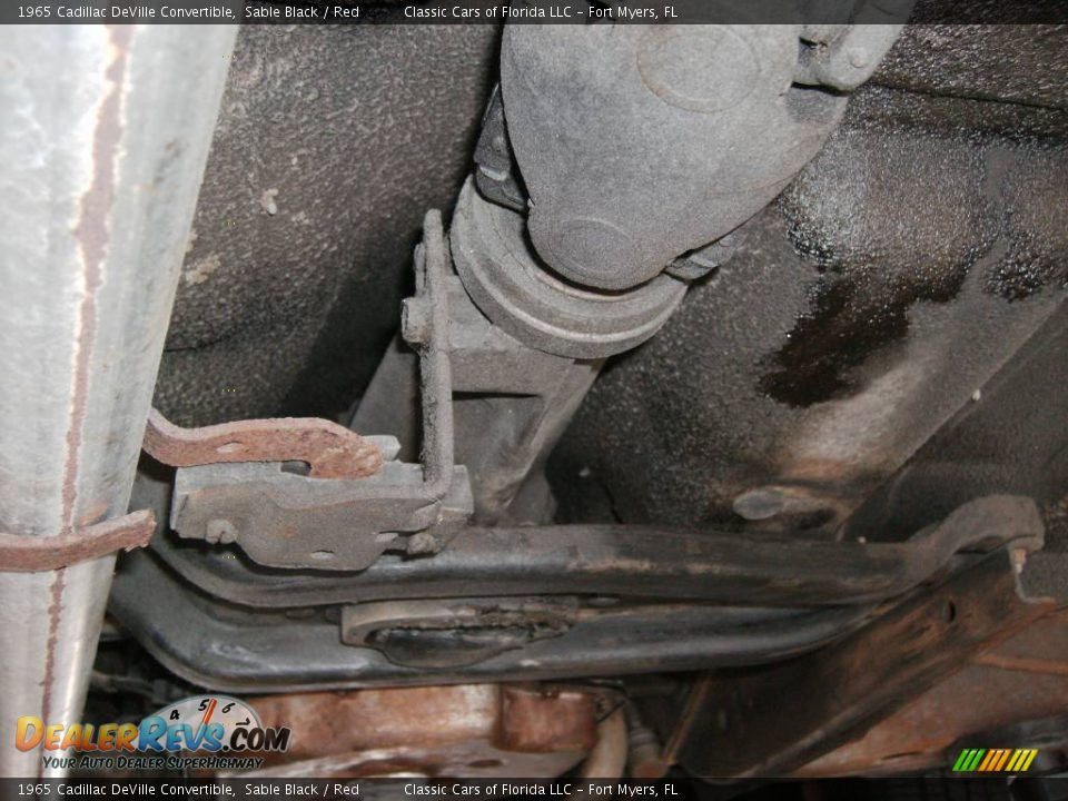 1965 Cadillac DeVille Convertible Sable Black / Red Photo #26