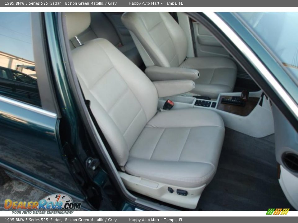 1995 BMW 5 Series 525i Sedan Boston Green Metallic / Grey Photo #22