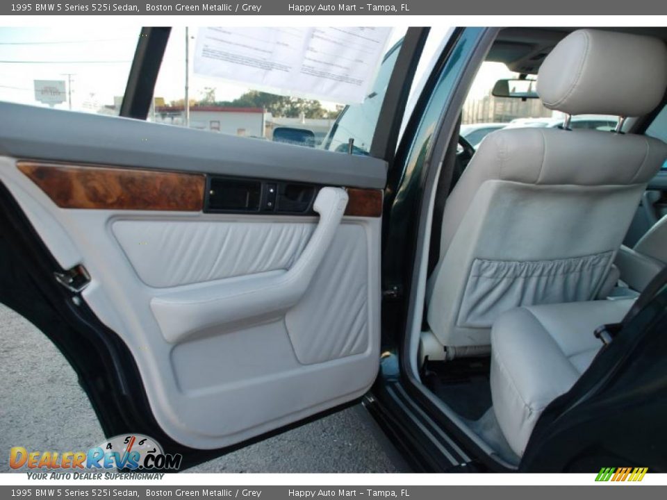 1995 BMW 5 Series 525i Sedan Boston Green Metallic / Grey Photo #23