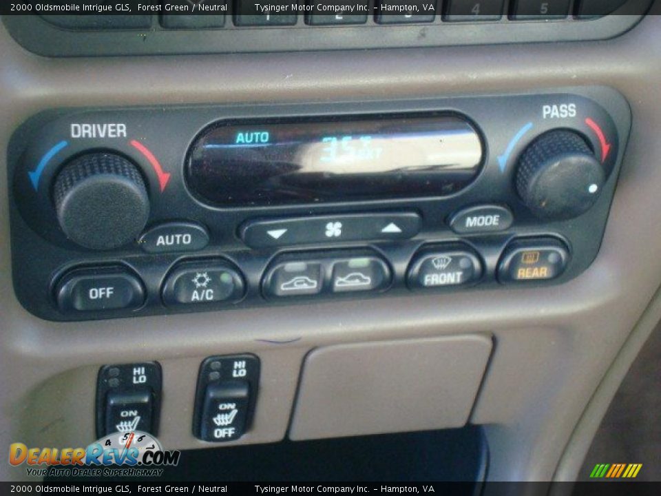 2000 Oldsmobile Intrigue GLS Forest Green / Neutral Photo #15