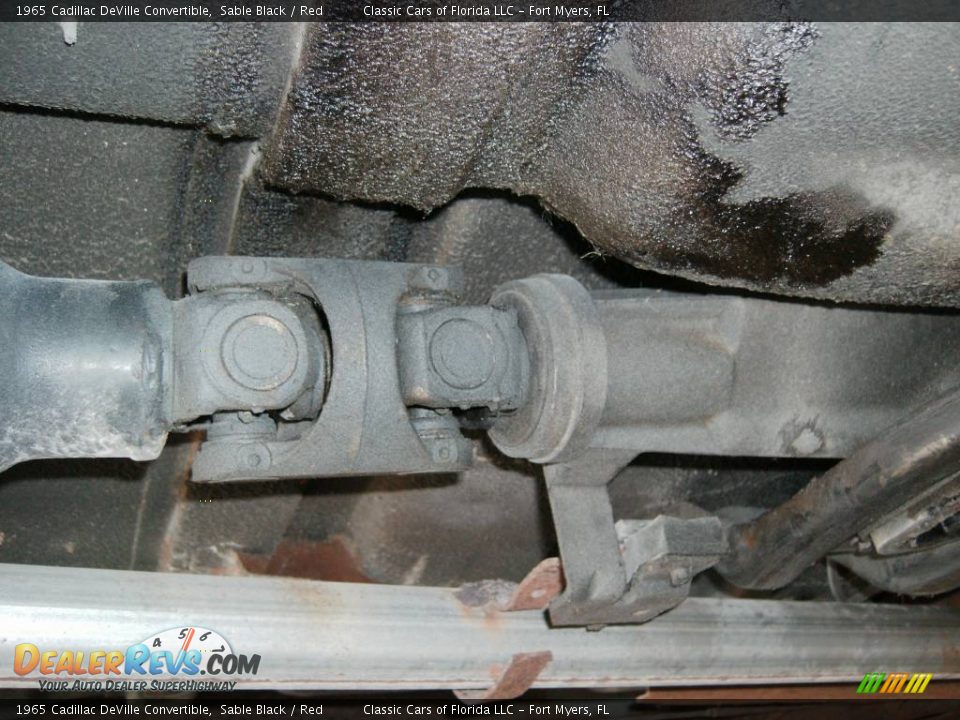 1965 Cadillac DeVille Convertible Sable Black / Red Photo #29