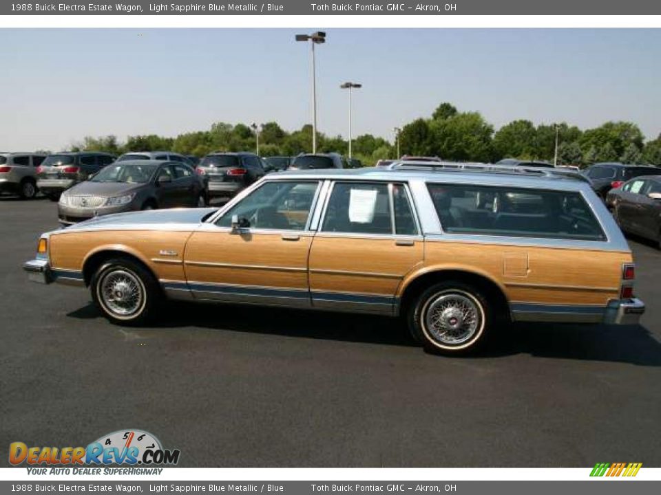 Light Sapphire Blue Metallic 1988 Buick Electra Estate Wagon Photo #4