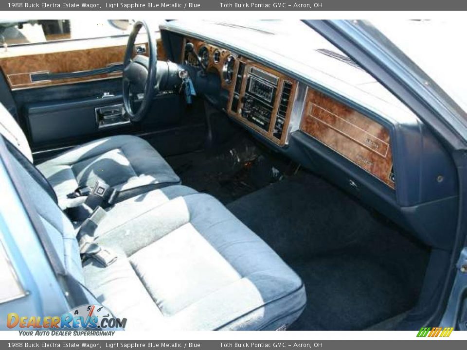 Blue Interior - 1988 Buick Electra Estate Wagon Photo #17