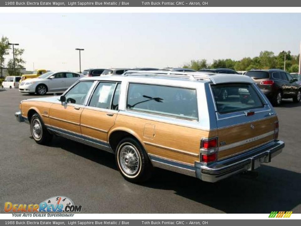 Light Sapphire Blue Metallic 1988 Buick Electra Estate Wagon Photo #19