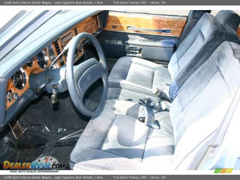 Blue Interior - 1988 Buick Electra Estate Wagon Photo #20