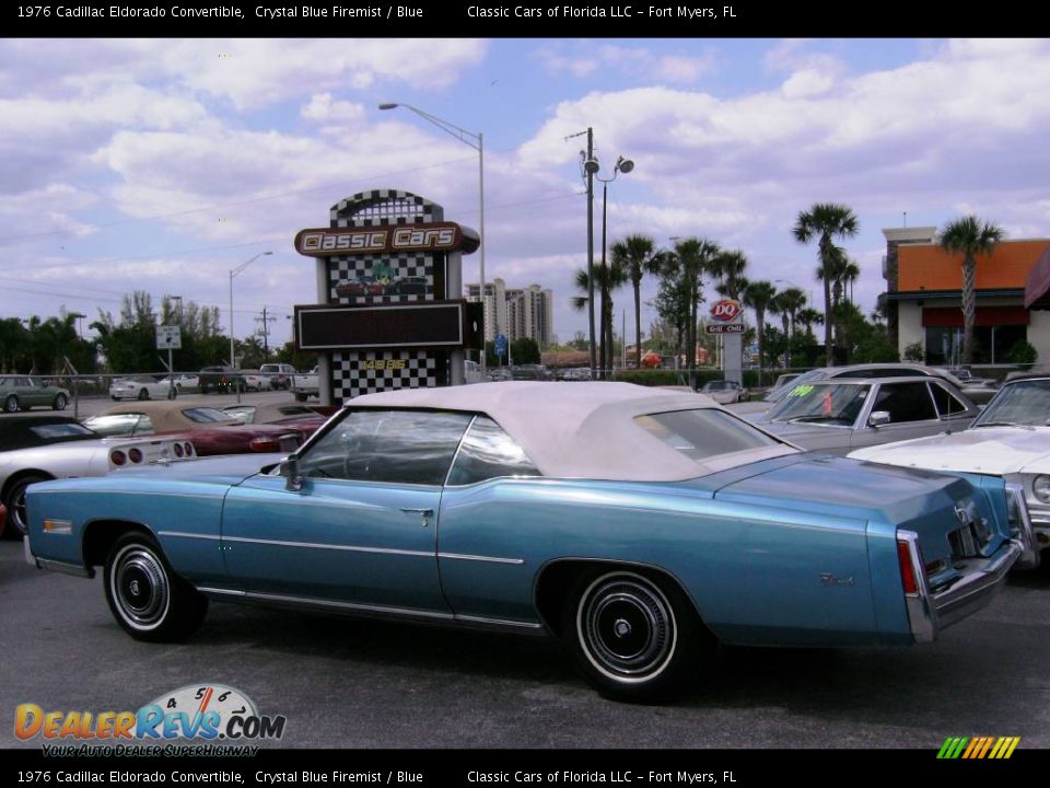 1976 Cadillac Eldorado Convertible Crystal Blue Firemist / Blue Photo #1