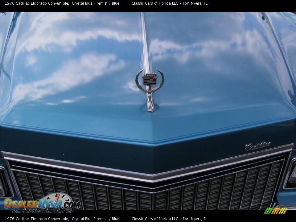 1976 Cadillac Eldorado Convertible Crystal Blue Firemist / Blue Photo #7