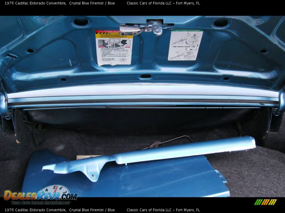 1976 Cadillac Eldorado Convertible Crystal Blue Firemist / Blue Photo #11