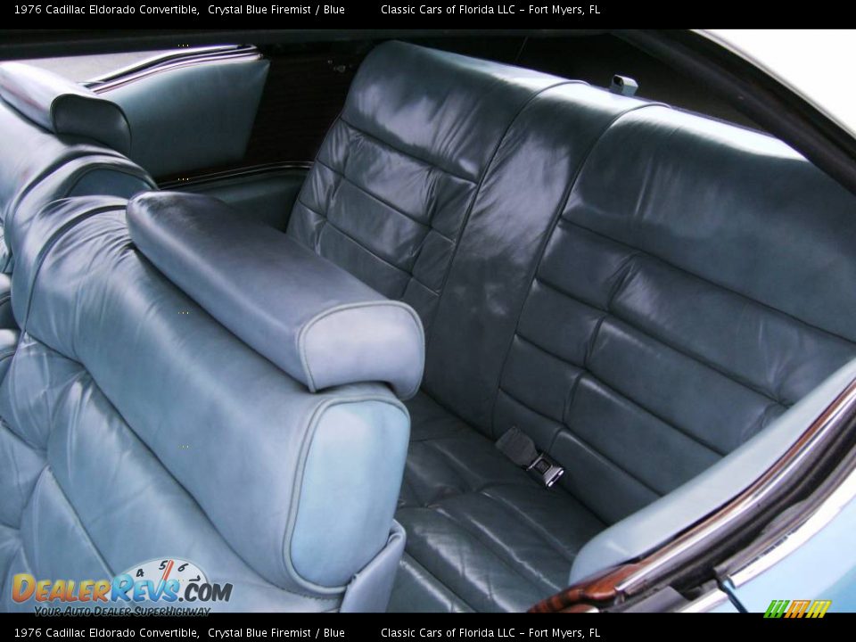 1976 Cadillac Eldorado Convertible Crystal Blue Firemist / Blue Photo #14