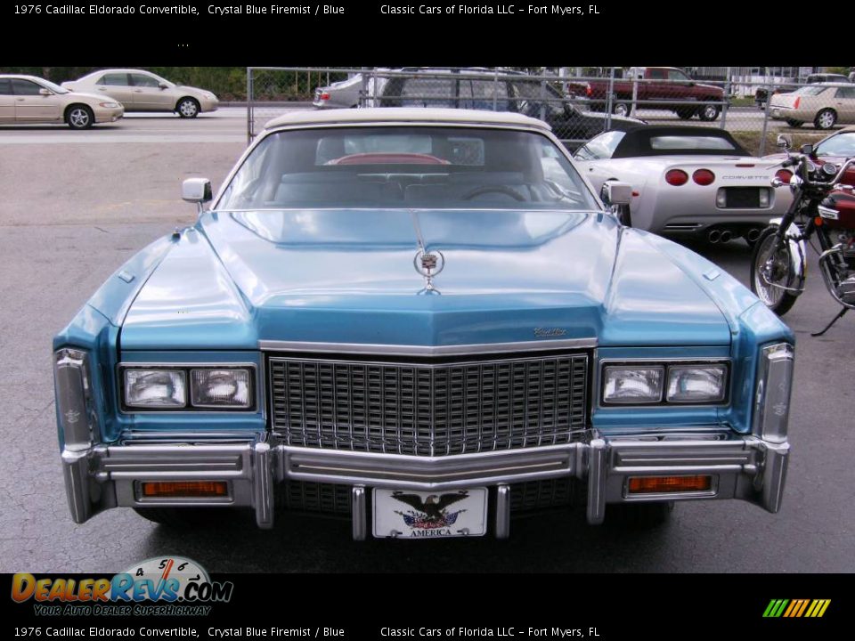 1976 Cadillac Eldorado Convertible Crystal Blue Firemist / Blue Photo #16