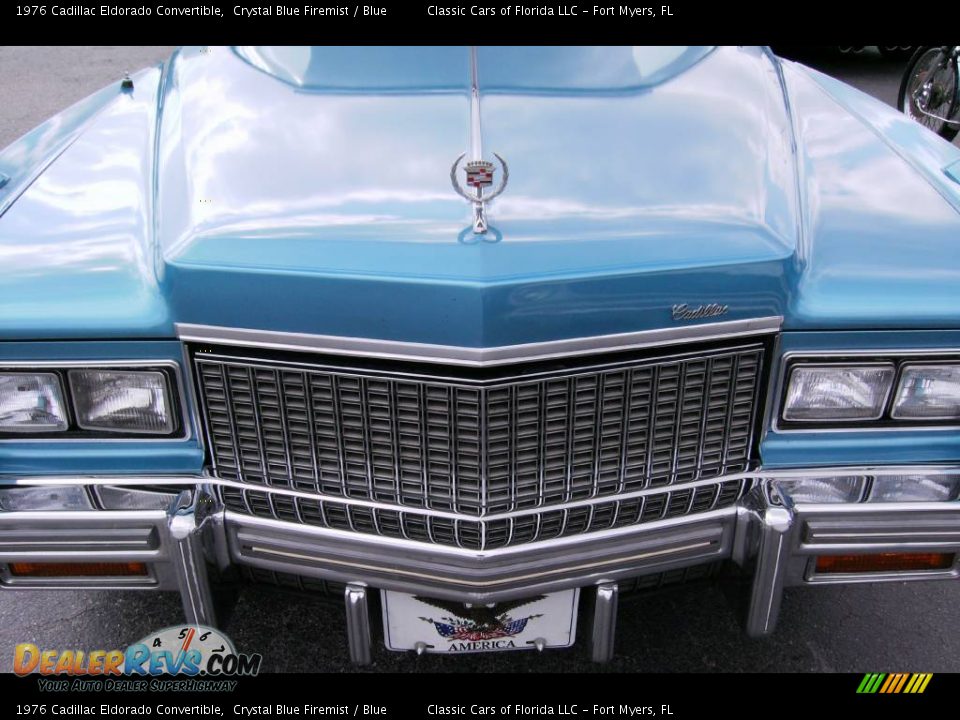 1976 Cadillac Eldorado Convertible Crystal Blue Firemist / Blue Photo #17