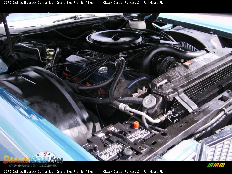 1976 Cadillac Eldorado Convertible Crystal Blue Firemist / Blue Photo #20
