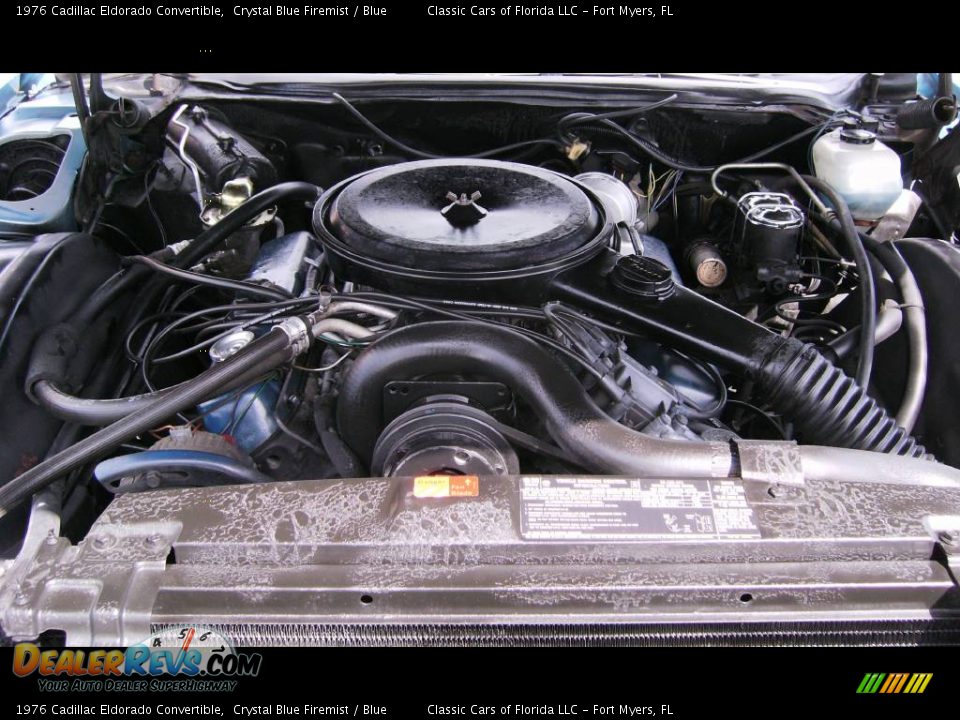 1976 Cadillac Eldorado Convertible Crystal Blue Firemist / Blue Photo #21