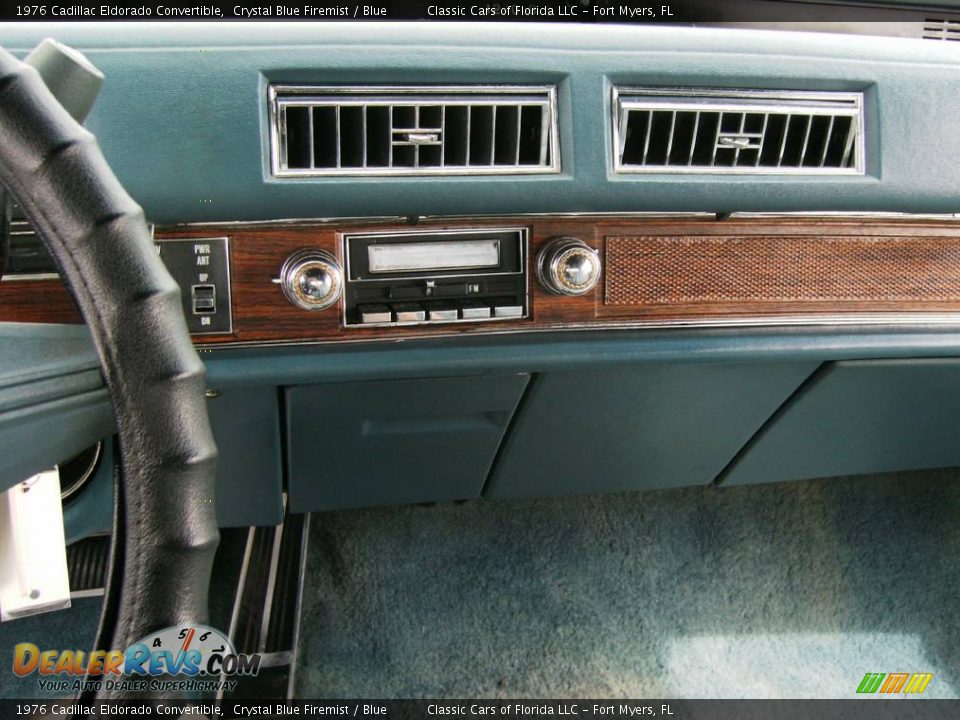 1976 Cadillac Eldorado Convertible Crystal Blue Firemist / Blue Photo #23