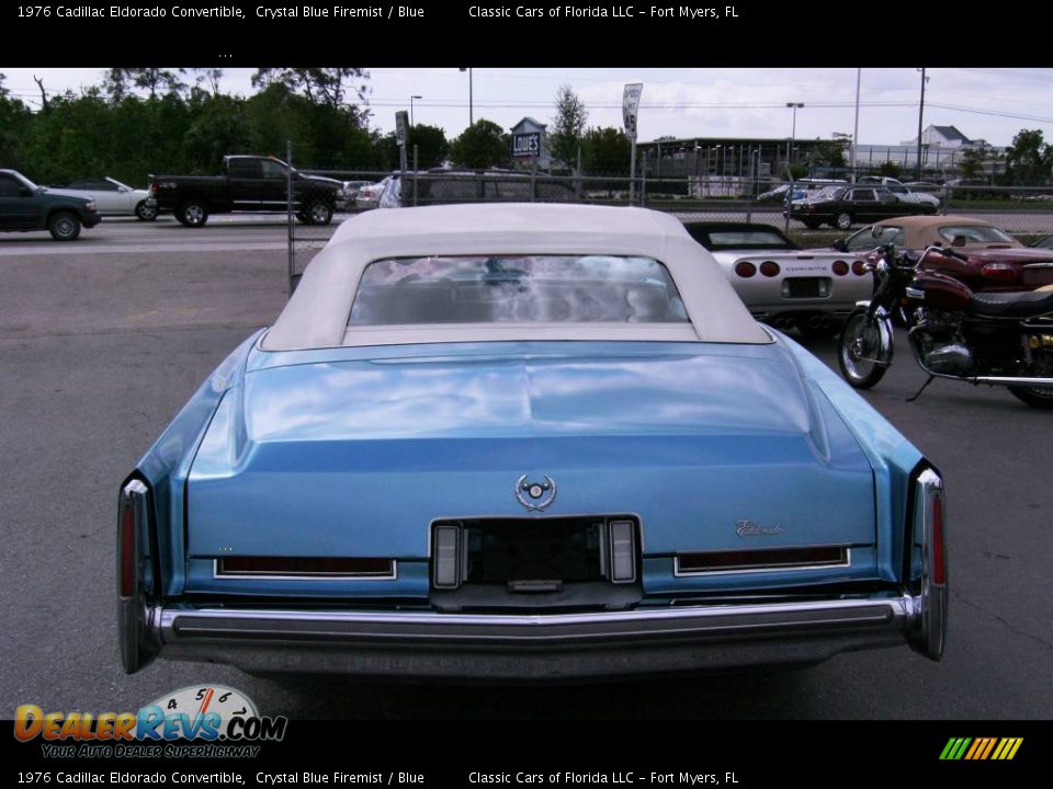1976 Cadillac Eldorado Convertible Crystal Blue Firemist / Blue Photo #25