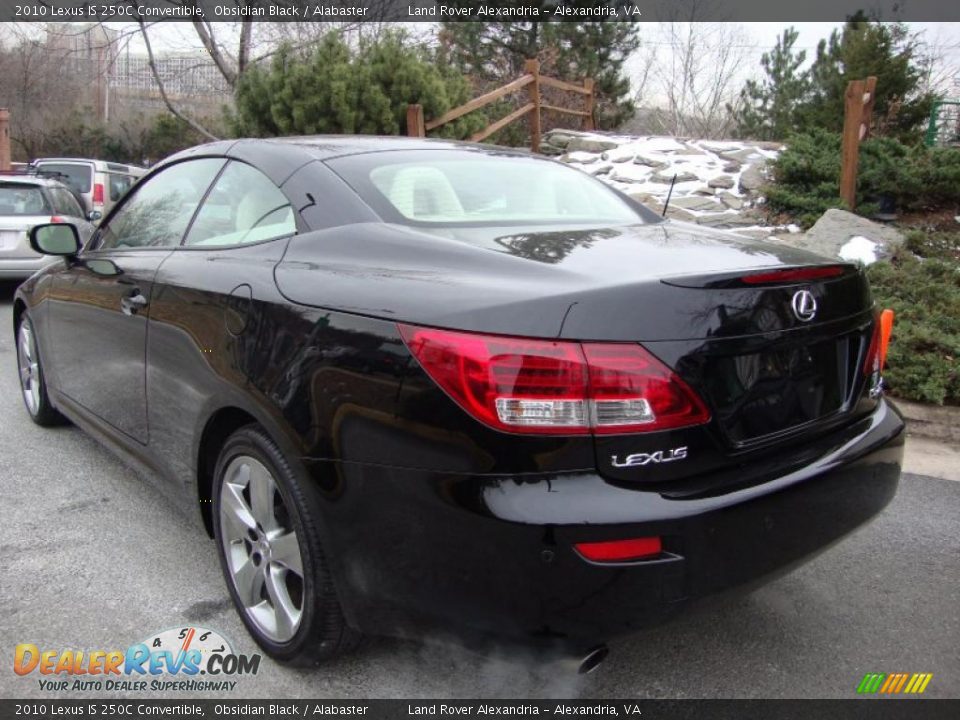 2010 Lexus IS 250C Convertible Obsidian Black / Alabaster Photo #3