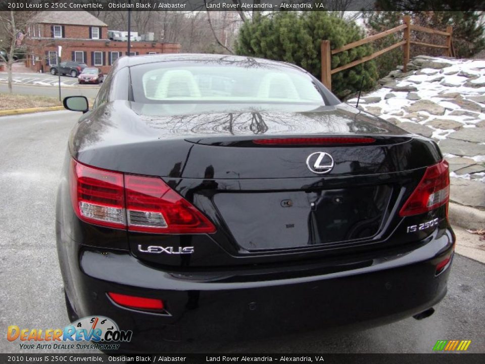 2010 Lexus IS 250C Convertible Obsidian Black / Alabaster Photo #4
