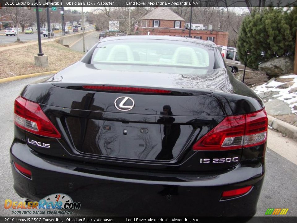2010 Lexus IS 250C Convertible Obsidian Black / Alabaster Photo #5