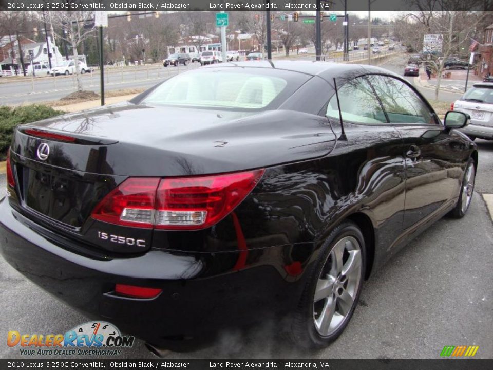 2010 Lexus IS 250C Convertible Obsidian Black / Alabaster Photo #6