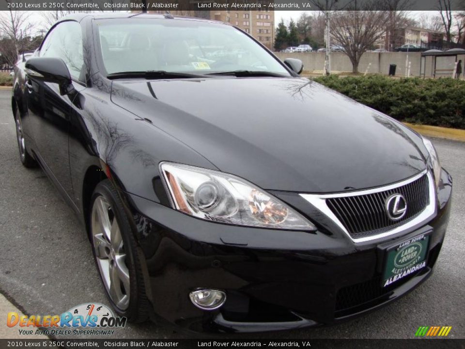 2010 Lexus IS 250C Convertible Obsidian Black / Alabaster Photo #7