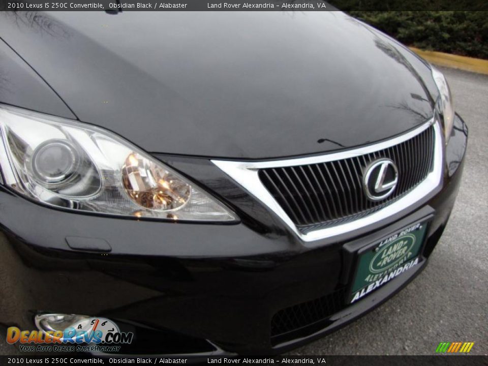 2010 Lexus IS 250C Convertible Obsidian Black / Alabaster Photo #8
