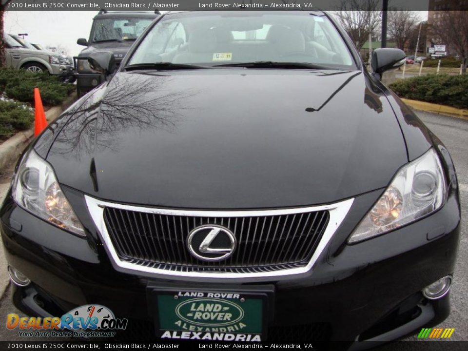 2010 Lexus IS 250C Convertible Obsidian Black / Alabaster Photo #9