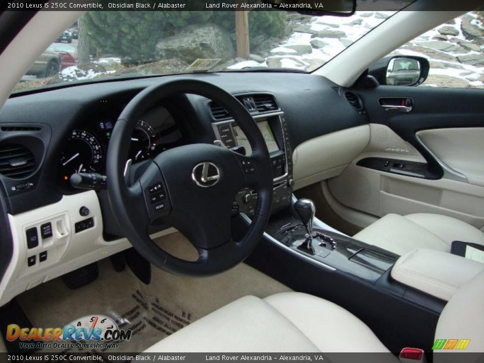 Alabaster Interior - 2010 Lexus IS 250C Convertible Photo #11