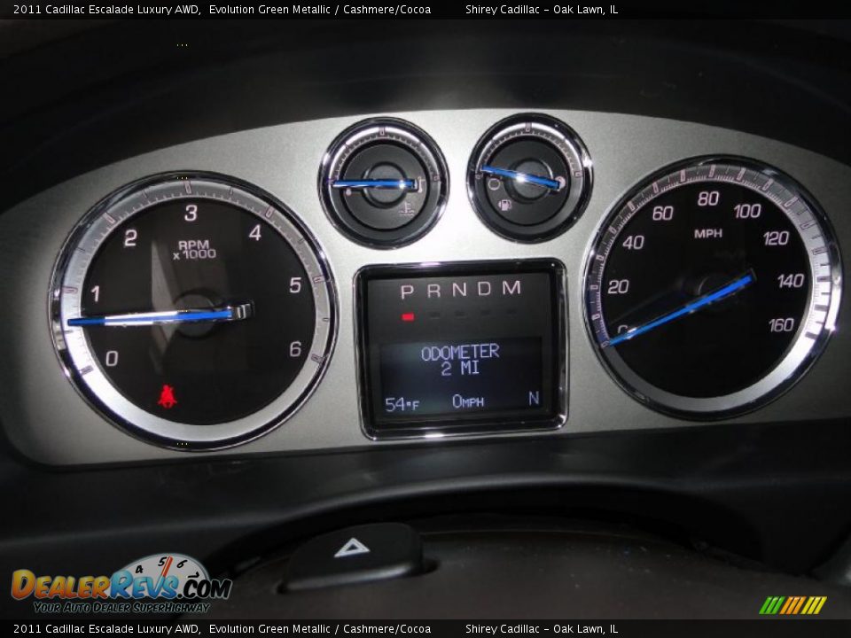 2011 Cadillac Escalade Luxury AWD Evolution Green Metallic / Cashmere/Cocoa Photo #17