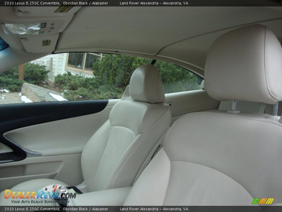 Alabaster Interior - 2010 Lexus IS 250C Convertible Photo #16