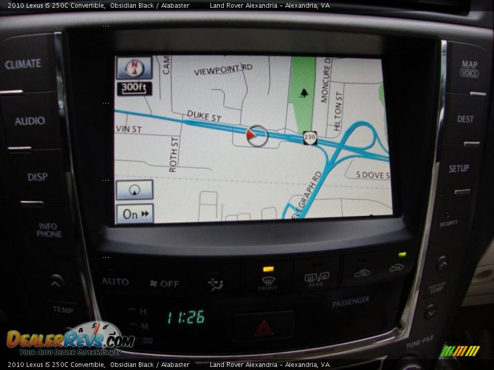 Navigation of 2010 Lexus IS 250C Convertible Photo #18