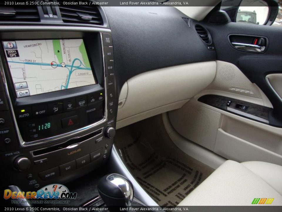 2010 Lexus IS 250C Convertible Obsidian Black / Alabaster Photo #19