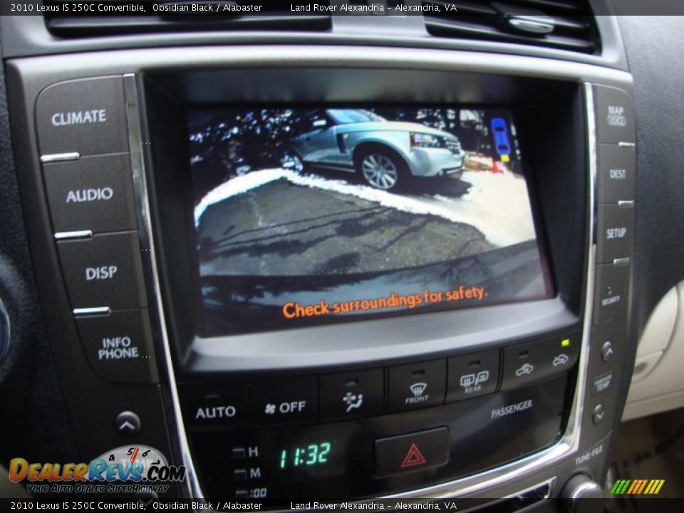 2010 Lexus IS 250C Convertible Obsidian Black / Alabaster Photo #21