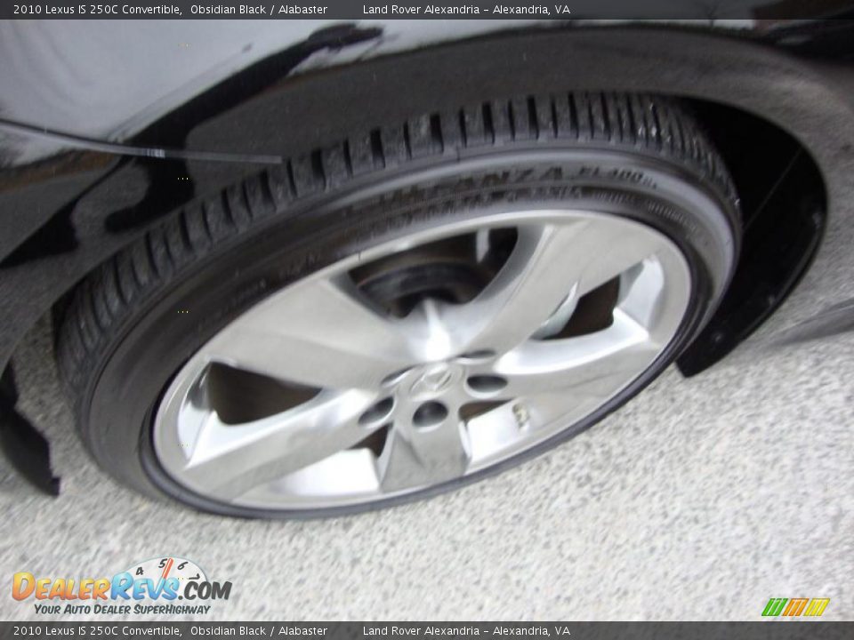2010 Lexus IS 250C Convertible Obsidian Black / Alabaster Photo #25
