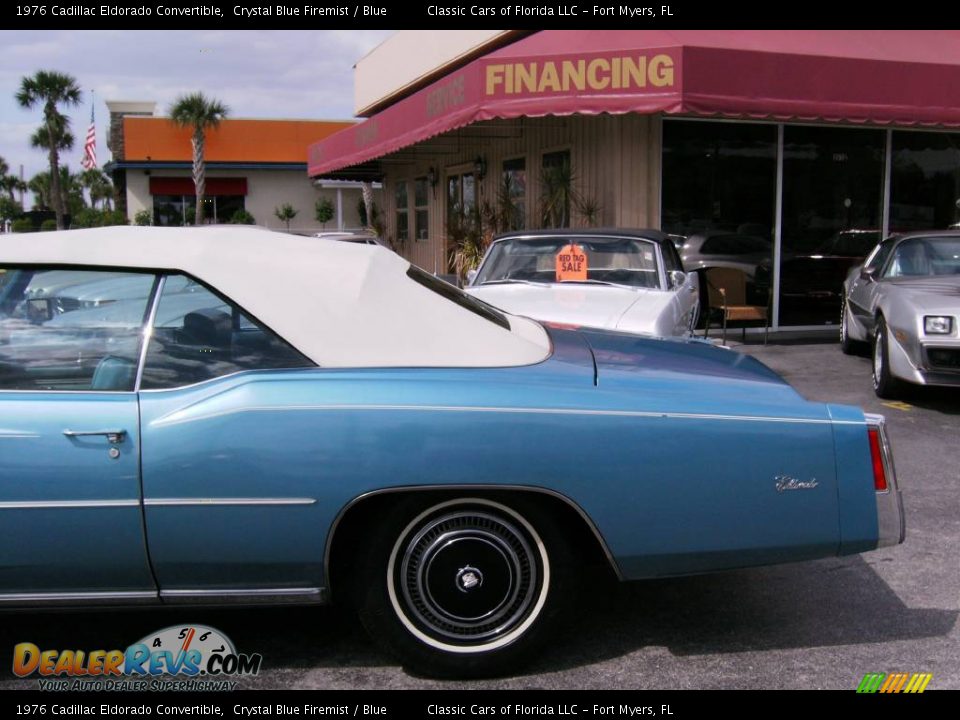 1976 Cadillac Eldorado Convertible Crystal Blue Firemist / Blue Photo #29