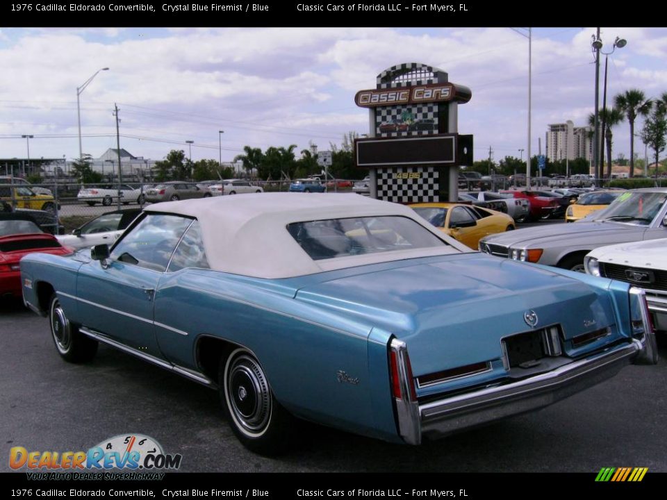 1976 Cadillac Eldorado Convertible Crystal Blue Firemist / Blue Photo #31