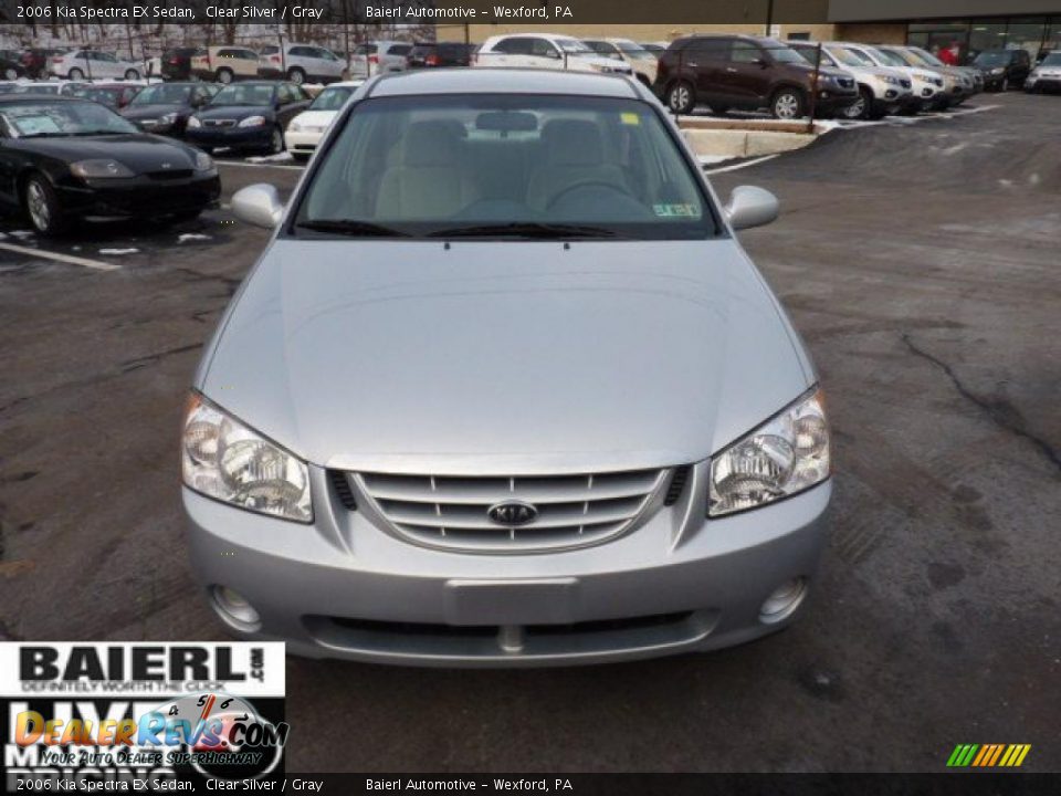 2006 Kia Spectra EX Sedan Clear Silver / Gray Photo #2