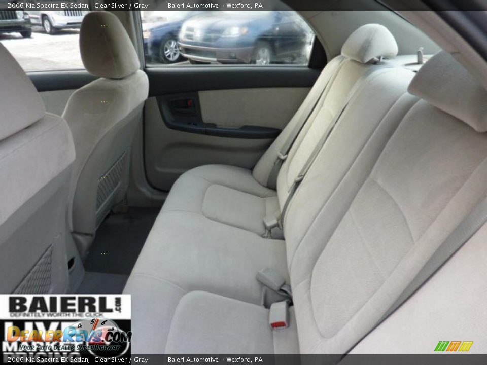 2006 Kia Spectra EX Sedan Clear Silver / Gray Photo #13