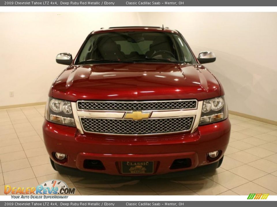 2009 Chevrolet Tahoe LTZ 4x4 Deep Ruby Red Metallic / Ebony Photo #2