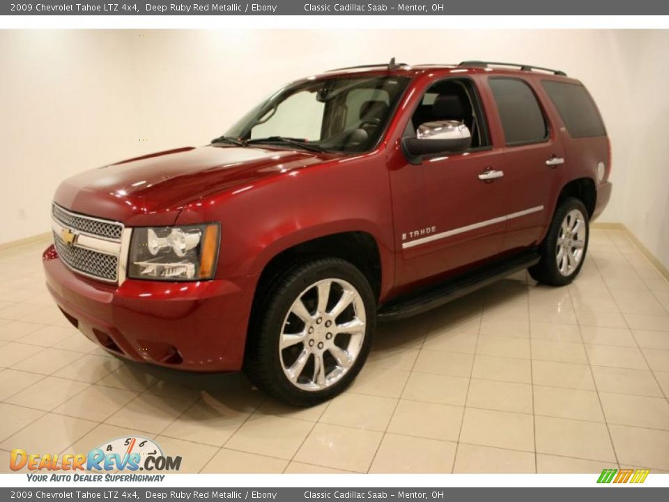 2009 Chevrolet Tahoe LTZ 4x4 Deep Ruby Red Metallic / Ebony Photo #3