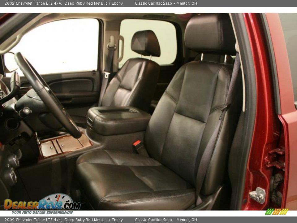Ebony Interior - 2009 Chevrolet Tahoe LTZ 4x4 Photo #6
