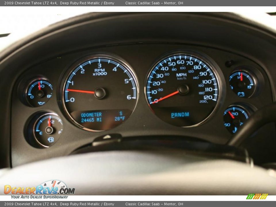 2009 Chevrolet Tahoe LTZ 4x4 Gauges Photo #8